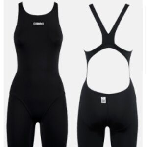 Arena ST Kneesuit Women's Black One-Piece Tech Swim Suit competitive size 26